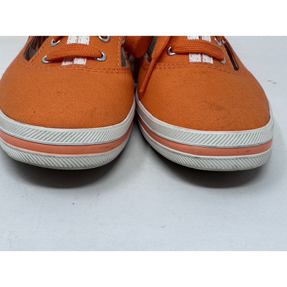 Keds Champion Cutout Sneakers Orange Canvas Lace Up Shoes Womens 6.5 WF49870M - Picture 6 of 11